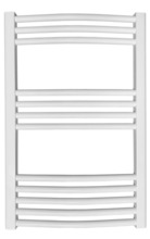 Håndklædetørrer hvid buet 80 x 50 x 5 cm